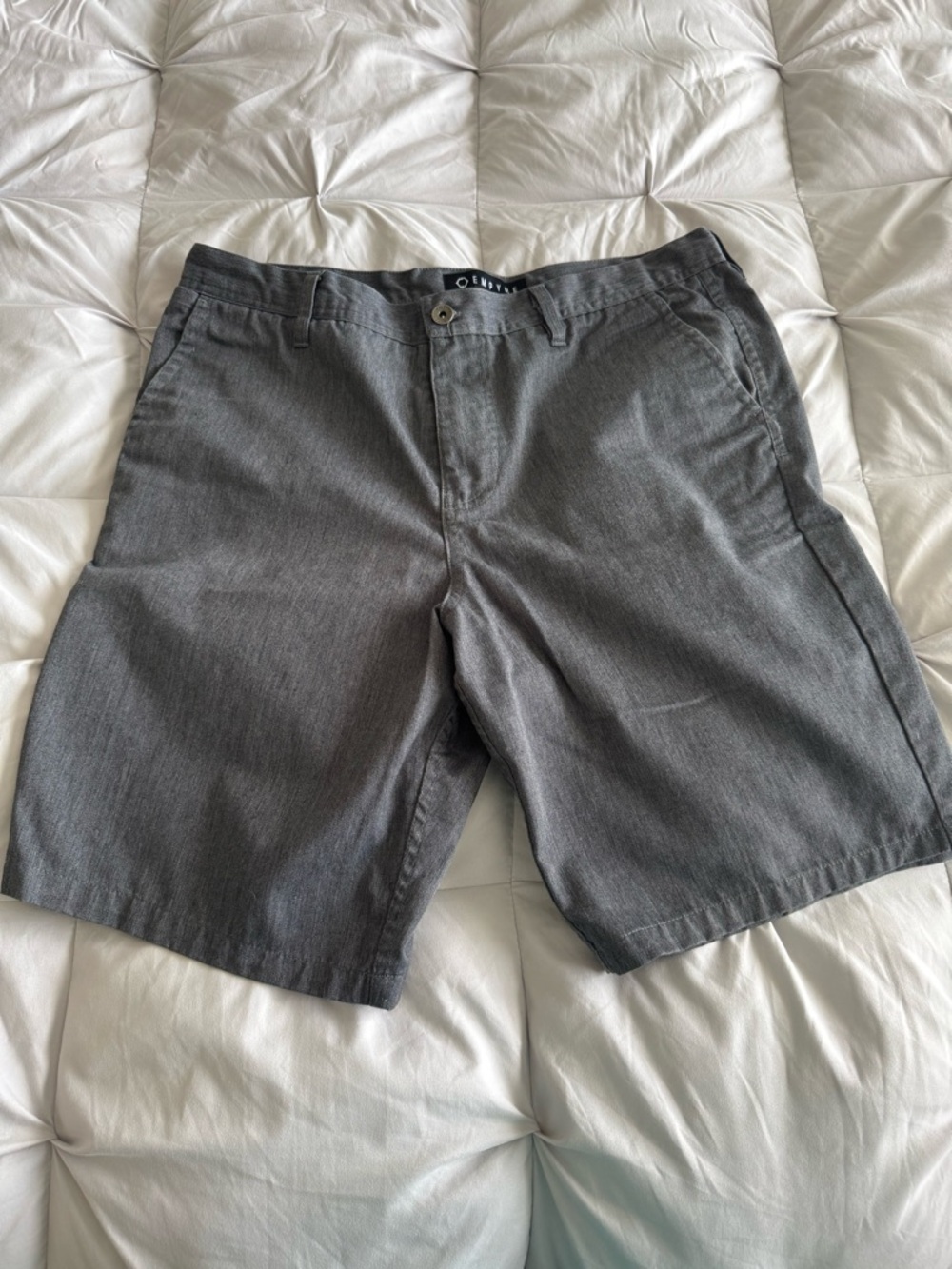 Empyre Men's Charcoal Flat-Front Shorts